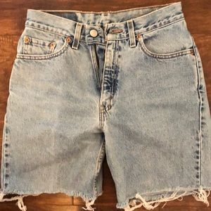 High-waisted shorts